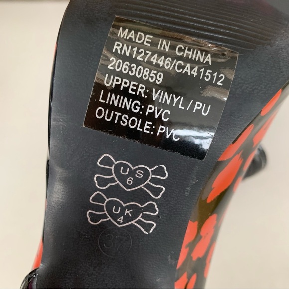 Iron Fist animal print peep toe high heel platform heels pump US 6.5 M NEW - Picture 6 of 8